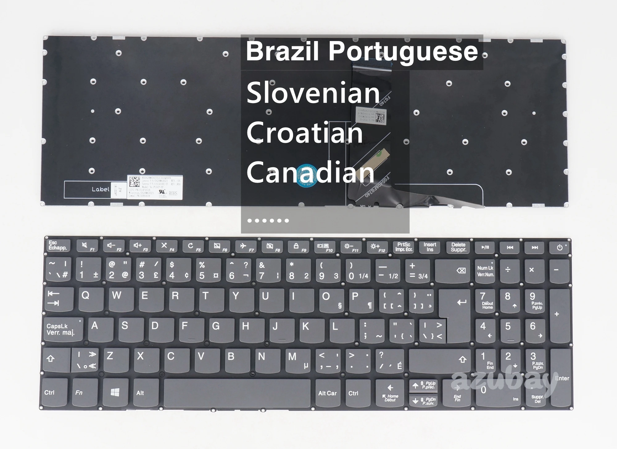 Словенская канадская клавиатура для Lenovo 330R-15IKB 330R-17AST 330R-17ICH 330R-17IKB 340-17IWL 520-15IKB |