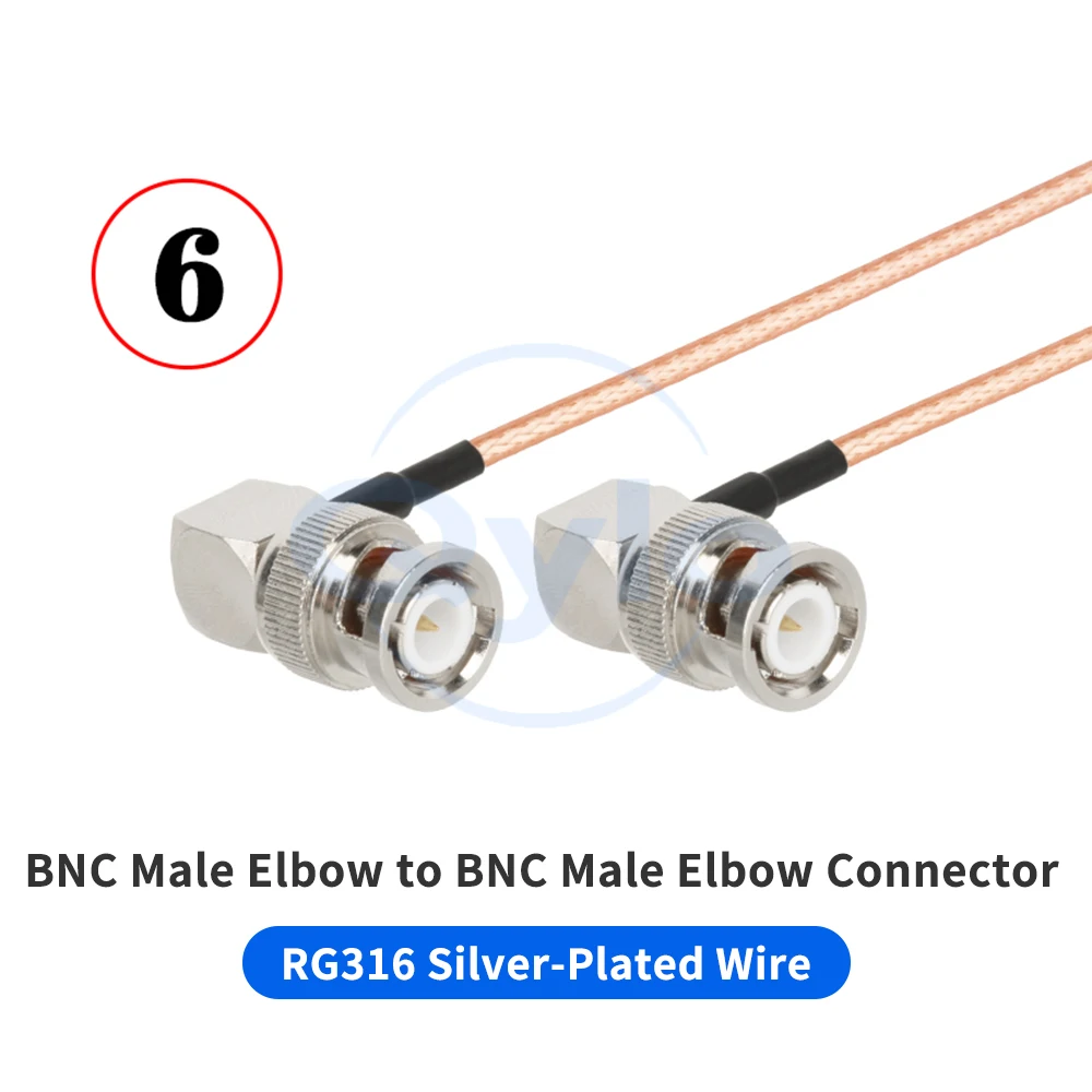 BNC-Stecker auf BNC-Buchse Adapter, TNC-Stecker auf TNC-Buchse Adapter, Q9 Adapterkabel, RG316 Verlängerungskabel, HF-Koaxialkabel (1 Stück) – Detail 8