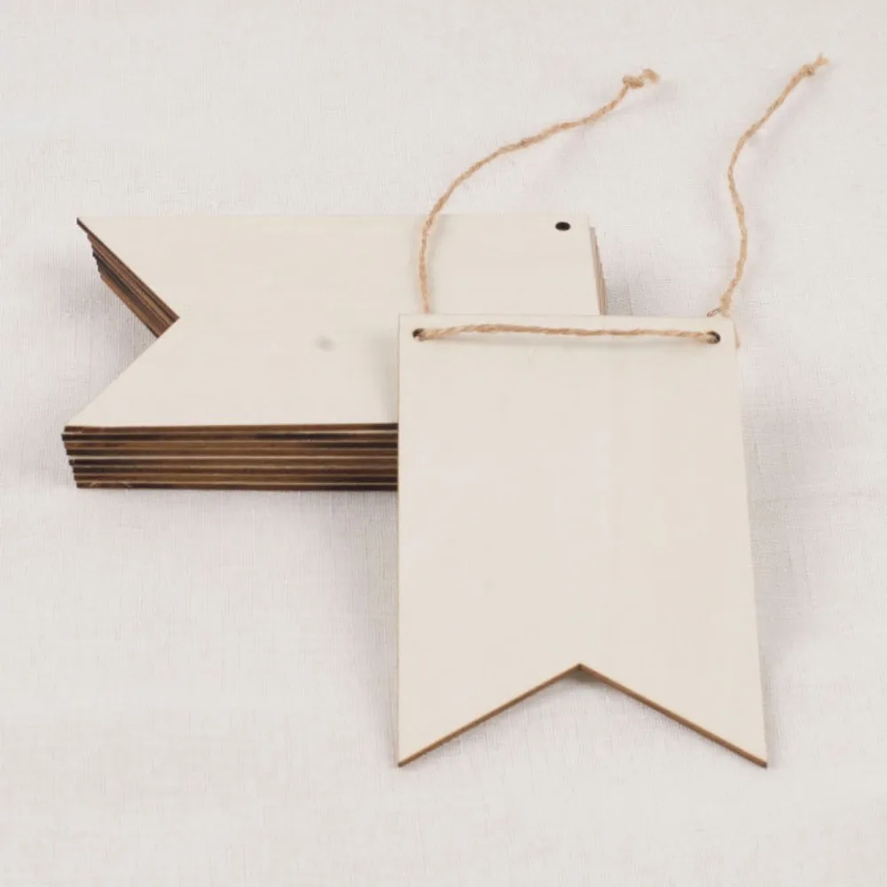 Description Picture 6 of itemWooden Fish Tail Flag Semi-Finished Products Painting Writing Signs Wooden Crafts DIY Creative Birthday Wedding Party Decoration