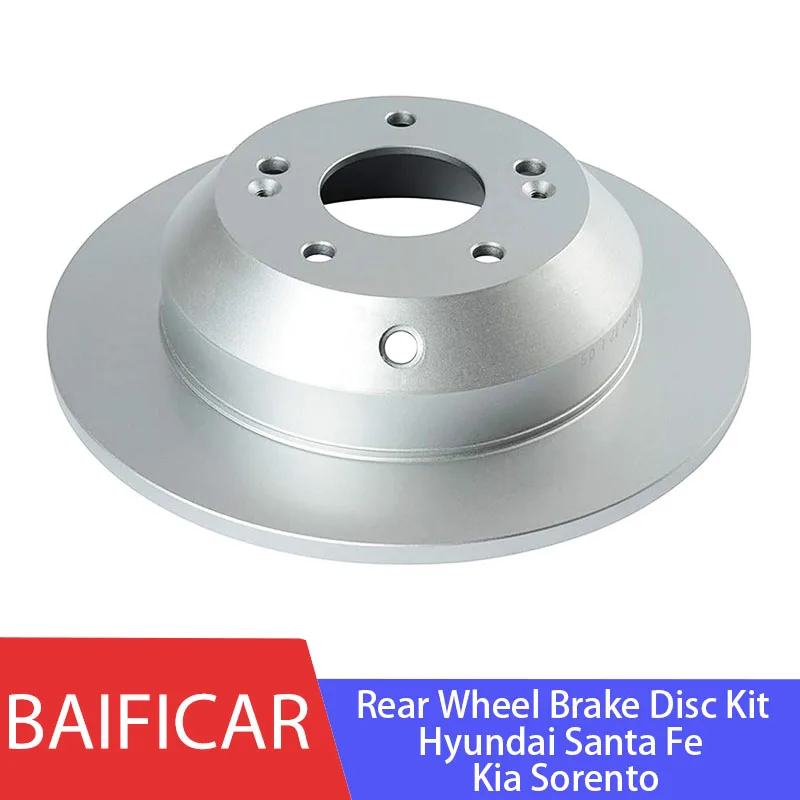 Baificar Rear Wheel Brake Disc Kit 58411-2P000 58411-2W010 For Hyundai Santa Fe Kia Sorento