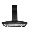 Tieasy 30 inch 450 CFM Touch Panel Permanent Filters LED Lights Range Hood for Kitchen USGD2475 1
