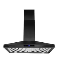 Tieasy 30 inch 450 CFM Touch Panel Permanent Filters LED Lights Range Hood for Kitchen USGD2475 1