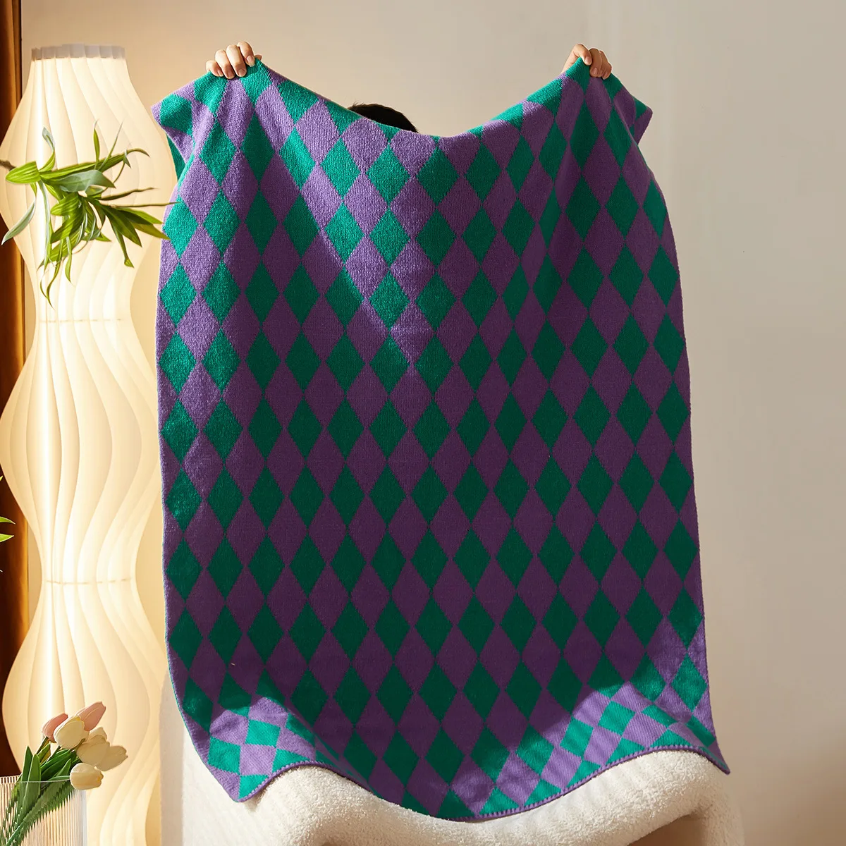 

Stripe Blanket Super Soft Bohemia Blanket For Bed Throw Blanket With Tassel Plush Warm Home Decorative Blankets 100x150cm