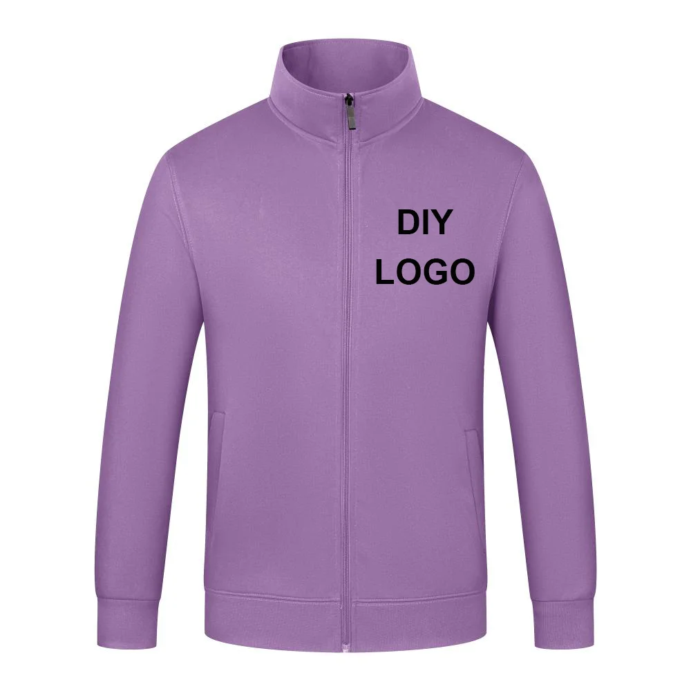 Fleece Jacket Zip Up Hoodie Sweatshirt Jacket Men Women Winter Casual Long Sleeve