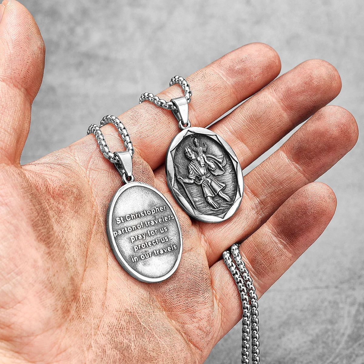 Archangel Michael & Saint Christopher Protection Armor of Faith Necklace  Catholic Jewlery – My Saint My Hero