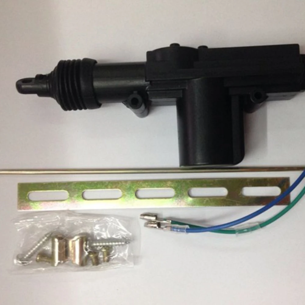 12V Automobile Central Door Lock Motor Kit Heavy Duty Car Electric Door Lock Actuator 2 Wire Locking System Single Gun Type Kit