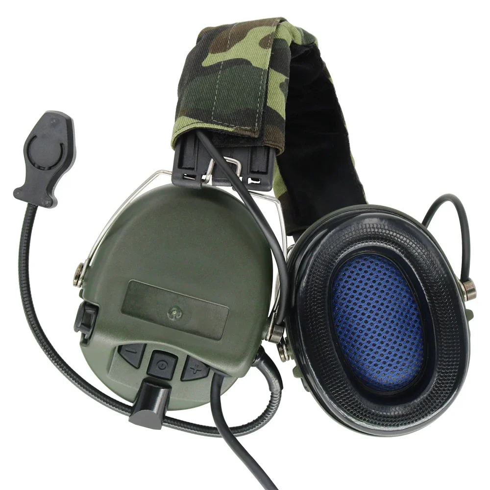 

MSASORDIN Headphones Noise Cancelling Pickups Hunting Hearing Protection Earmuffs Airsoft Tactical Shooting Headphones FG