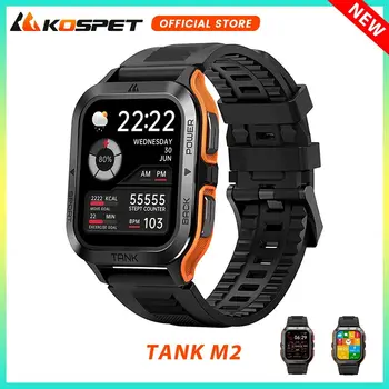 2024 NEW KOSPET TANK M2 군용 스마트 워치 남성,AI 음성, 응답 Make Call 시계,70 스포츠 모드,5ATM&IP69 방수,380mAh 배터리,50Days Standby, 건강한 모니터, 스포츠 피트니스 시계, 방수 스마트 워치 여성용 스마트워치 스마트워치 한글지원 2024 스마트워치 한국어 지원 스포츠 시계손목시계팔찌