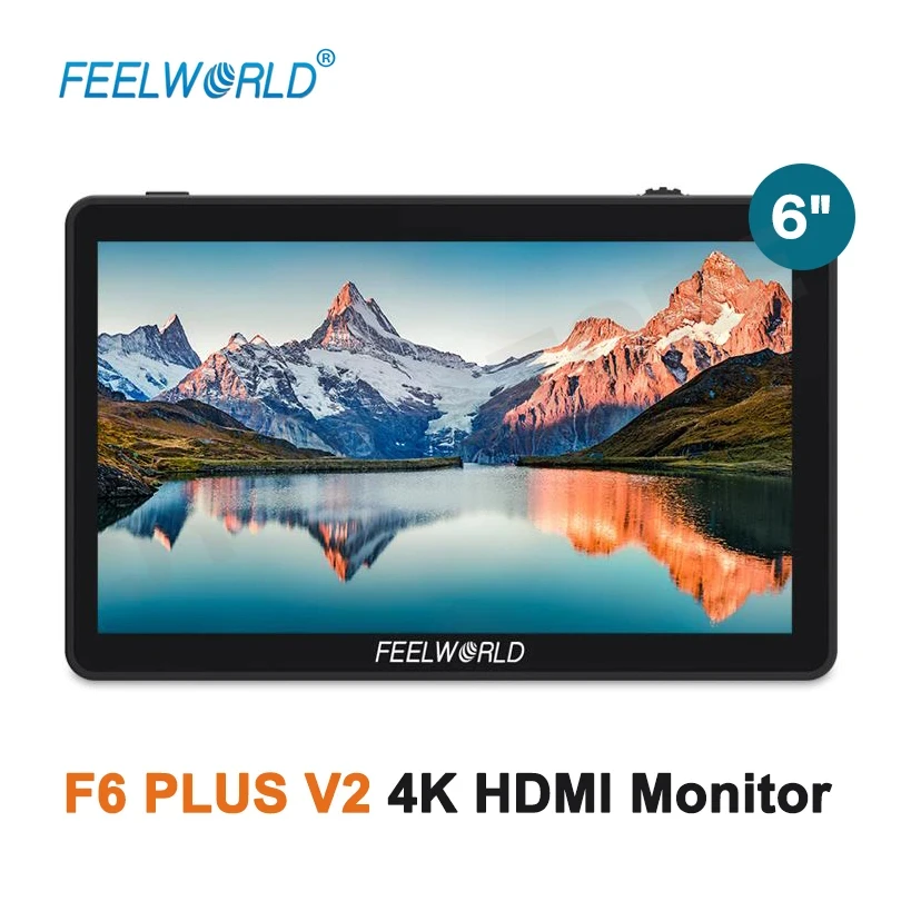 FEELWORLD F6 PLUS V2 6 Inch On Camera DSLR Field Monitor For Canon Nikon