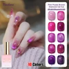Vendeeni 10 Color Pink Purple Glitter Broken Diamond Cat Eye Nail Gel Polish Semi Permanent Magnetic UV LED Soak Off Gel Varnish 1