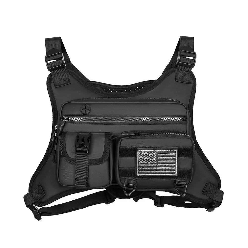 Sports Chest Bag Adjustable Strap Fashion Sport Backpack Large Capacity Streetwear Chest Bag for Running Travel 4