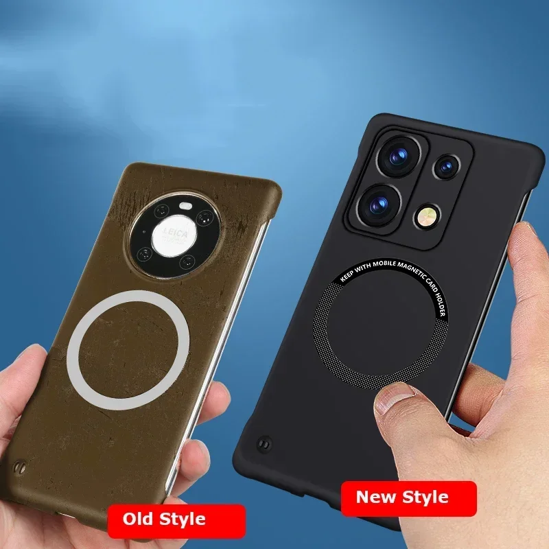 Ultra Thin Frameless Magnetic Matte Phone Case with Magsafe Compatibility - Candy Color Finish