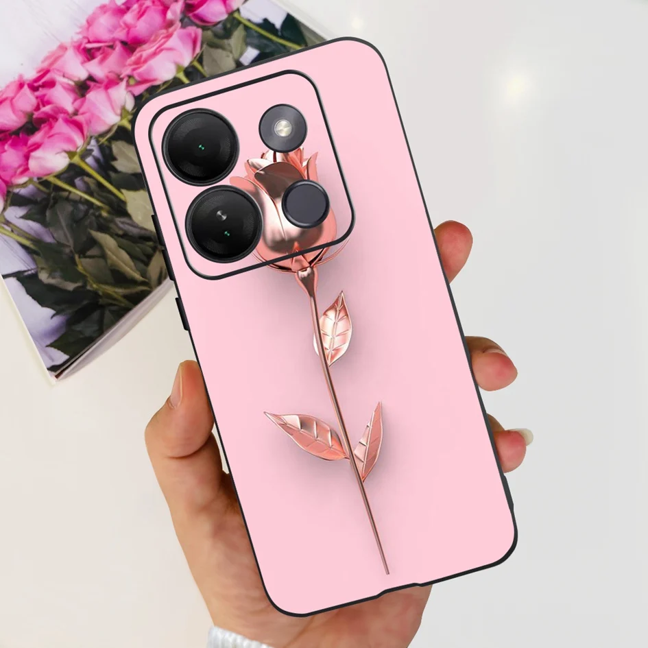Stylish Patterned Soft Silicone Phone Back Cover