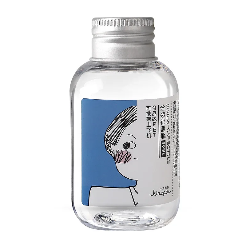 

Refillable Bottles Skin Care Cosmetics Travel Portable Empty Bottle 80ml Press Spray type Transparent Bottled