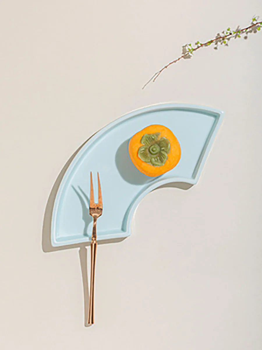 Small Ceramic Tableware for Home Dining Dishes, Breakfast Tray, Cake, Dessert Plates, Photo Props for Chinese Red Wedding Part