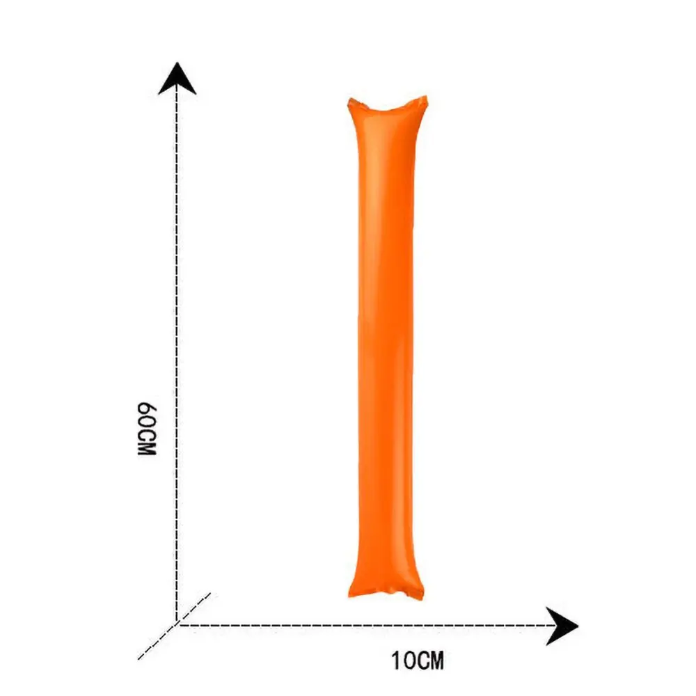 40 PCS Thicken Bam Bam Thunder Sticks Cheers Balls Basketball Football Balloon Inflatable Cheer Sticks for Sports