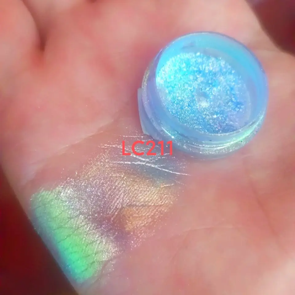 1g/Lot Cosmetic Grade Iridescent chrome chameleon color shift mica powder  for lipgloss/Eyeshadow