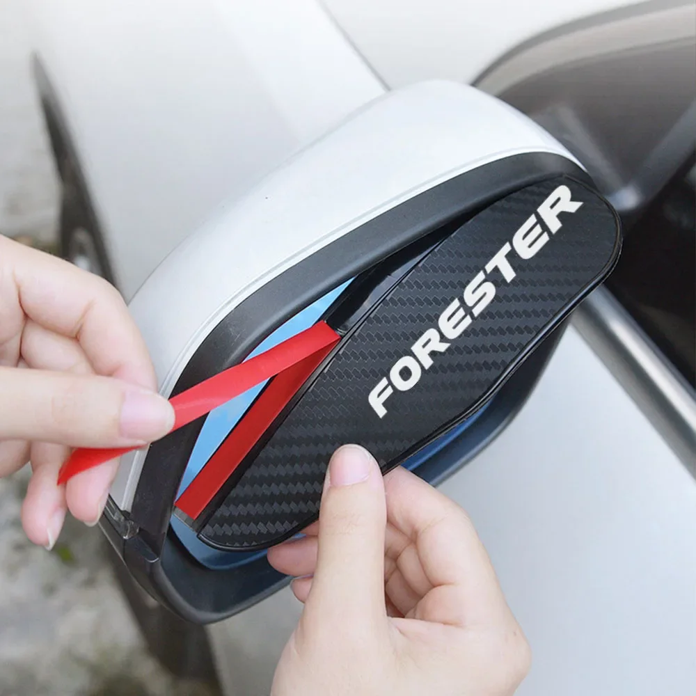 Rearview Mirror Rain Shield Rearview Mirror Rain Eyebrow Car Rearview Mirror Visor Rearview Mirror Rain Guard Rearview Mirror Visor Car Rearview Mirror Rain Eyebrow Rain Snow Guard Cover Auto Accessories For Subaru Forester XV Crosstrek Outback Legacy WRX BRZ