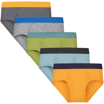 Mutande per Bambini, Slip in Cotone Traspirante, Mutandine Multicolore per Ragazzi