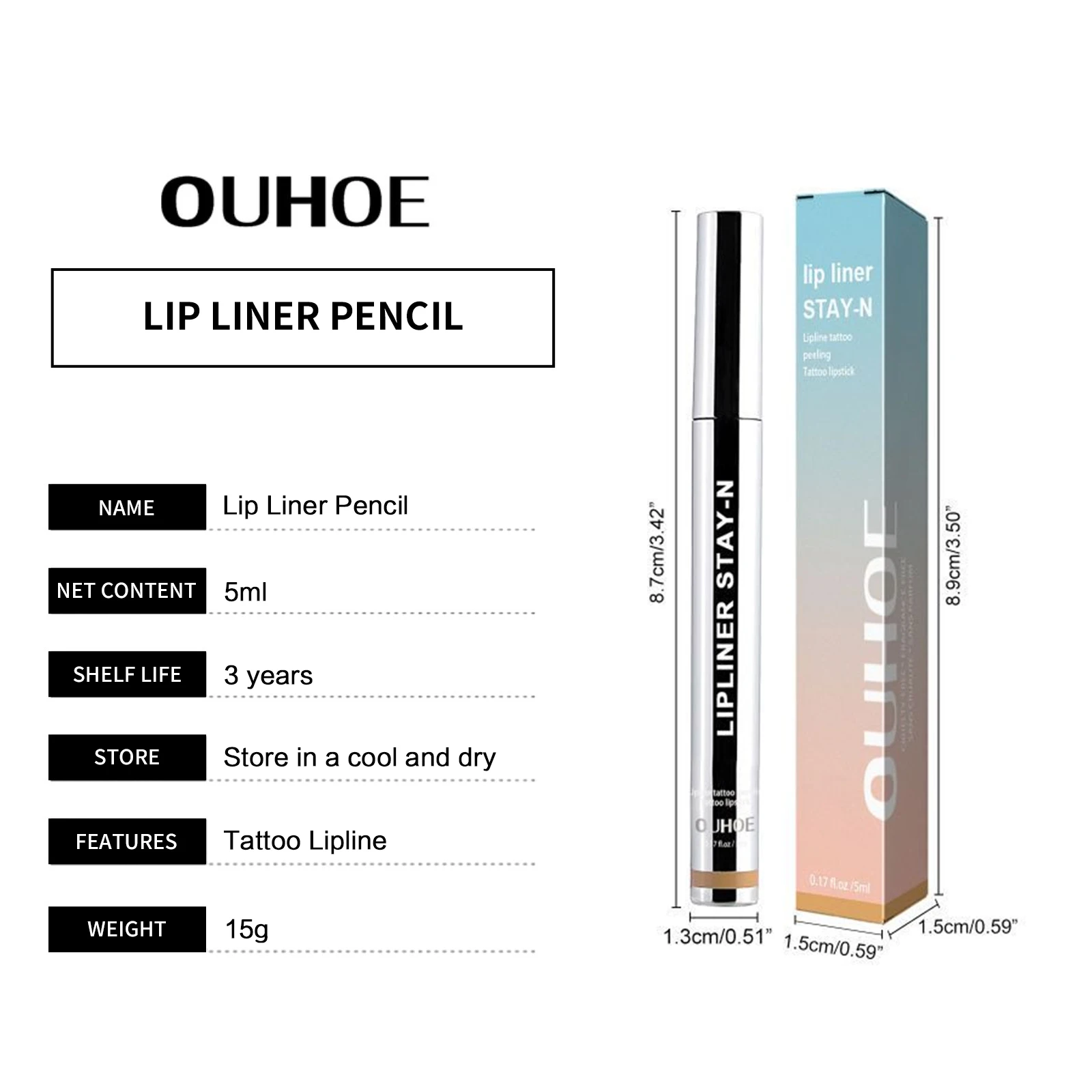 Color swatches of peel-off lip liner