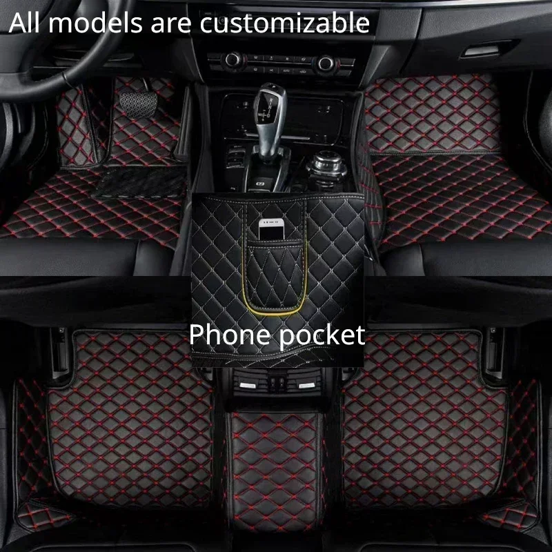 

Custom Car Floor Mats for Mercedes Benz CLS C218 4 Seat 2010-2017 Years 100% Fit Phone Pocket Carpet Interior Car Accessories