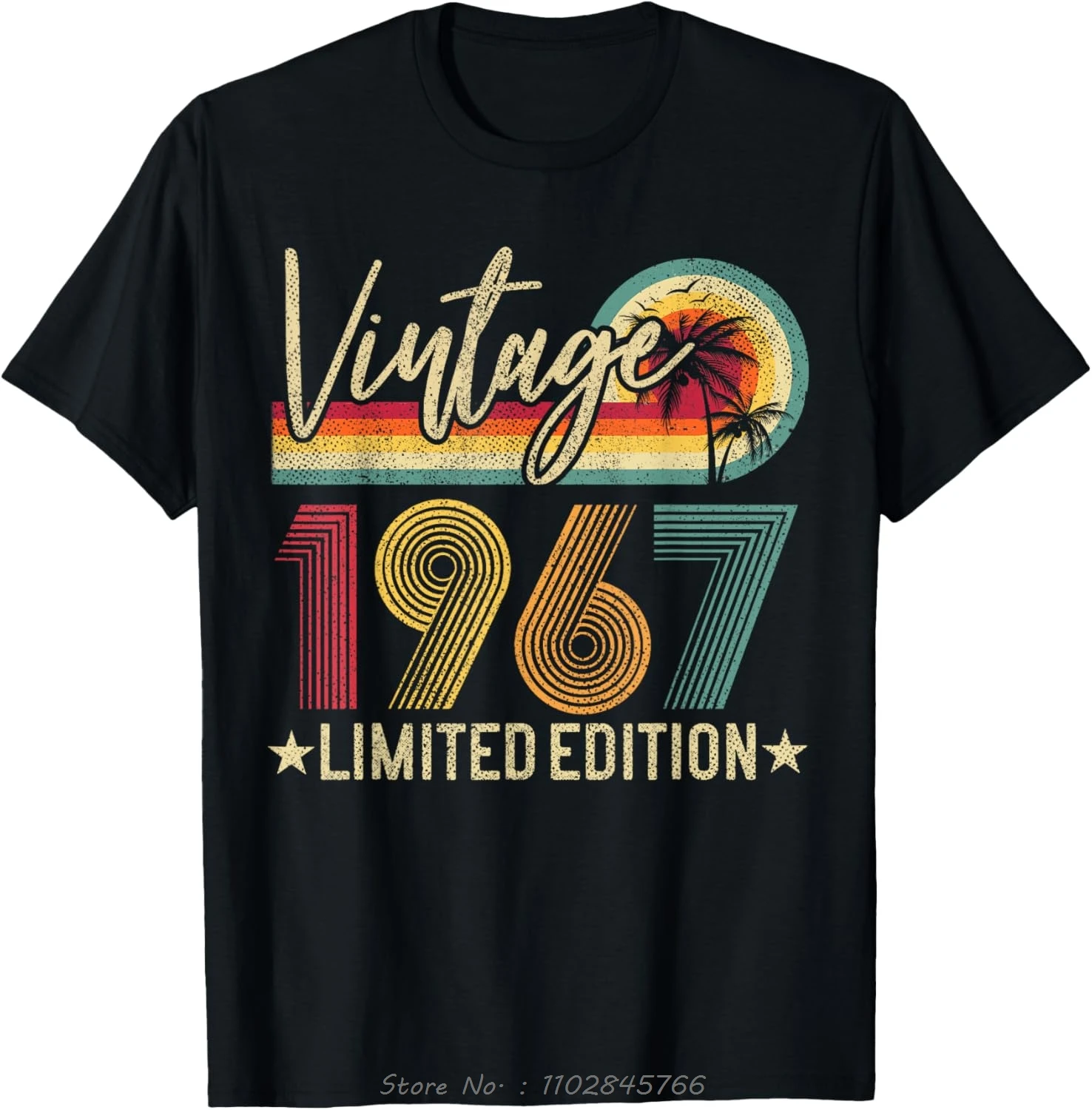 Vintage Men's Oversized Original Parts 1967 Cotton T-Shirt - Cool & Funny Fitness Design