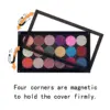 Coosei New Acrylic EMPTY Magnetic Eyeshadow Palette Waterproof High-Gloss Eye Shadow Makeup Pallet 9.36*5.5' 3