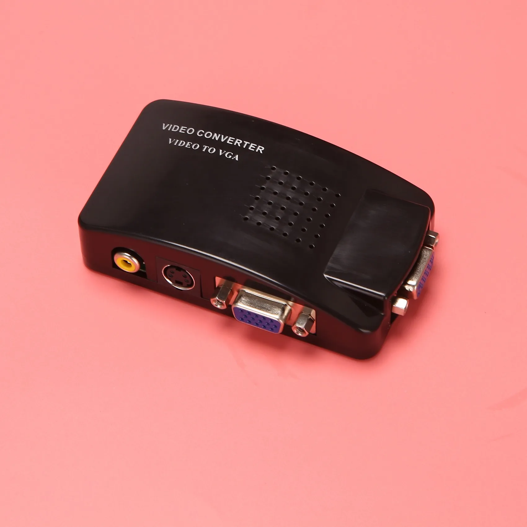 DVI VGA Adapter AV to VGA Adapter RCA VGA Converter PC RCA Composite S-Video AV Input to PC LCD Output Converter Switch Box