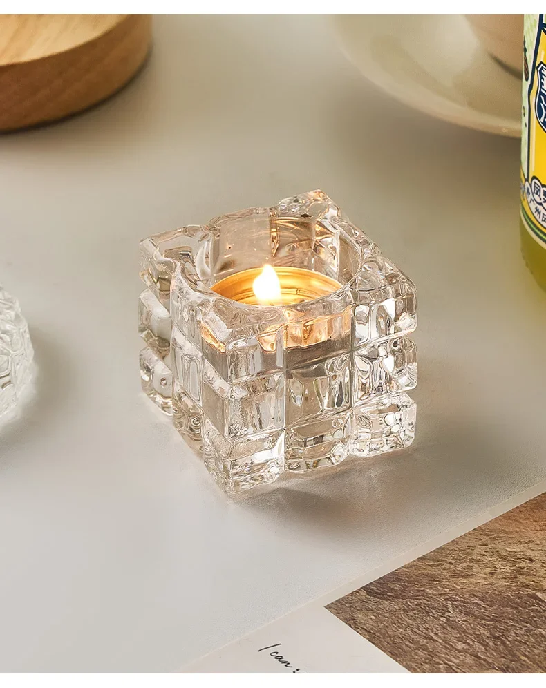 Nordic Style Square Glass Candle