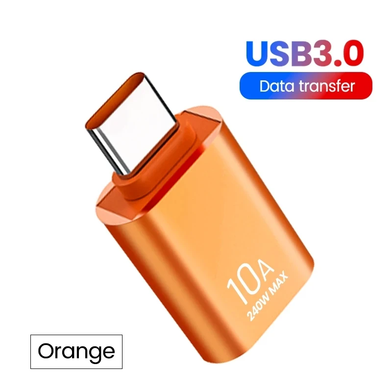 10A OTG نوع C أنثى إلى USB ذكر USB 3.0 إلى Type-C...