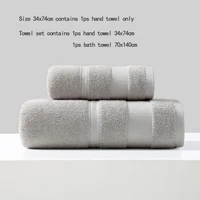 Battilo Serviette de bain en coton doux absorbant pour le visage, serviette de luxe pour hôtel, Spa, salle de bain, serviette de plage solide, ensemble de serviettes de bain 2 pièces 3