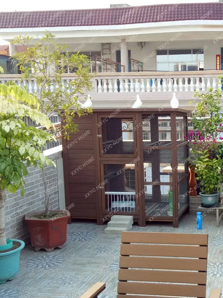 Outdoor Racing Cage Pigeon Cage Nest Dovecote Pigeon Supplies Bird Breeding Jumping House