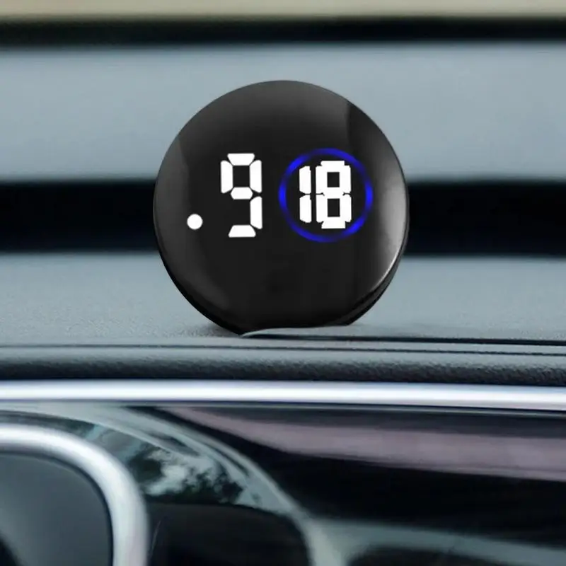 Car Clock Dash Clock Compact Noctilucous Car Dashboard Clock Waterproof Vent Clocks Watch Digital Clock Car Interior Accessories