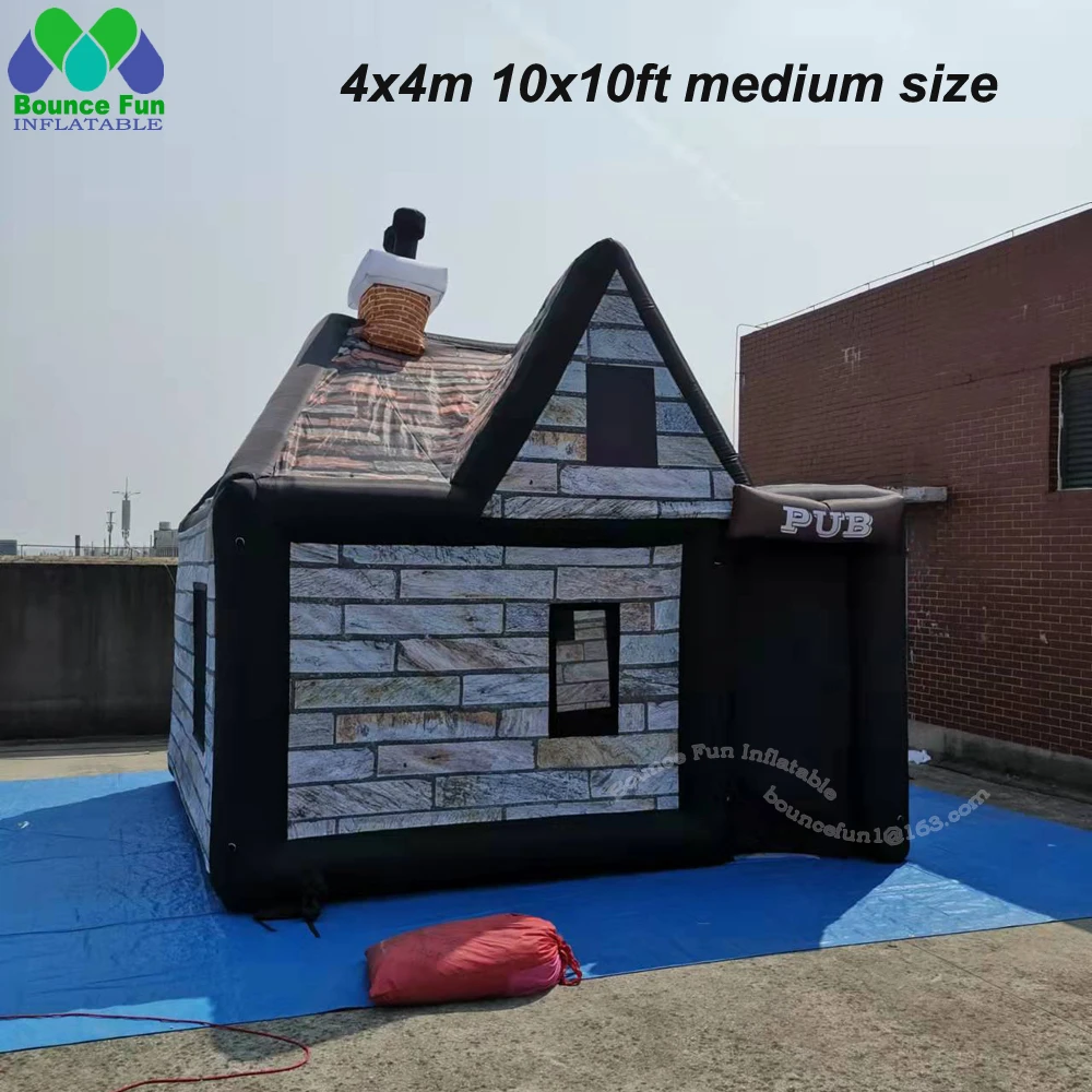 Free Air Shipping Portable Blow Up Inflatable Irish Pub Durable Bar Tent Cabin Beer House With
