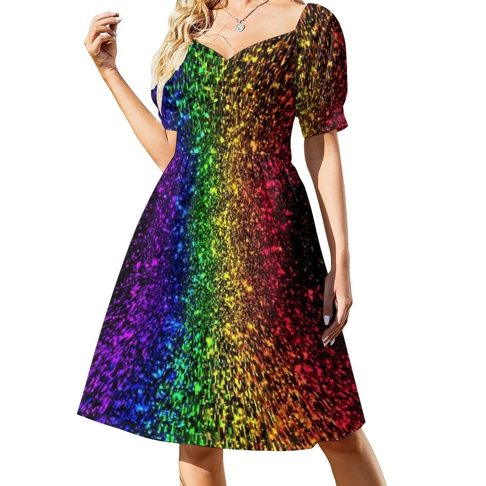

Gay Pride Rainbow Sleeveless Dress Female dress summer clothes for women
