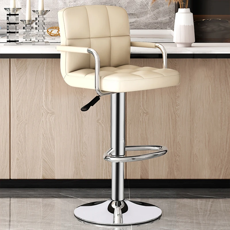 Adjustable Swivel Bar Chair Barstool Square Makeup Artist Mainstays Bar Stool High Table Salon Cadeira Ergonomica Home Furniture