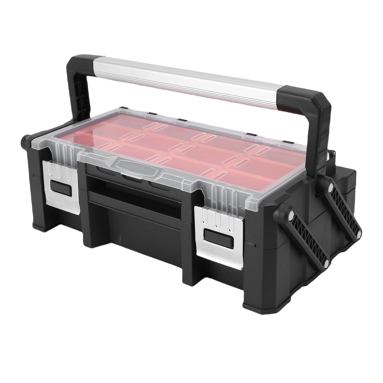 Small Parts 2 Layer 18 Compartments Multi Functional Electronic Tool Box for Sc