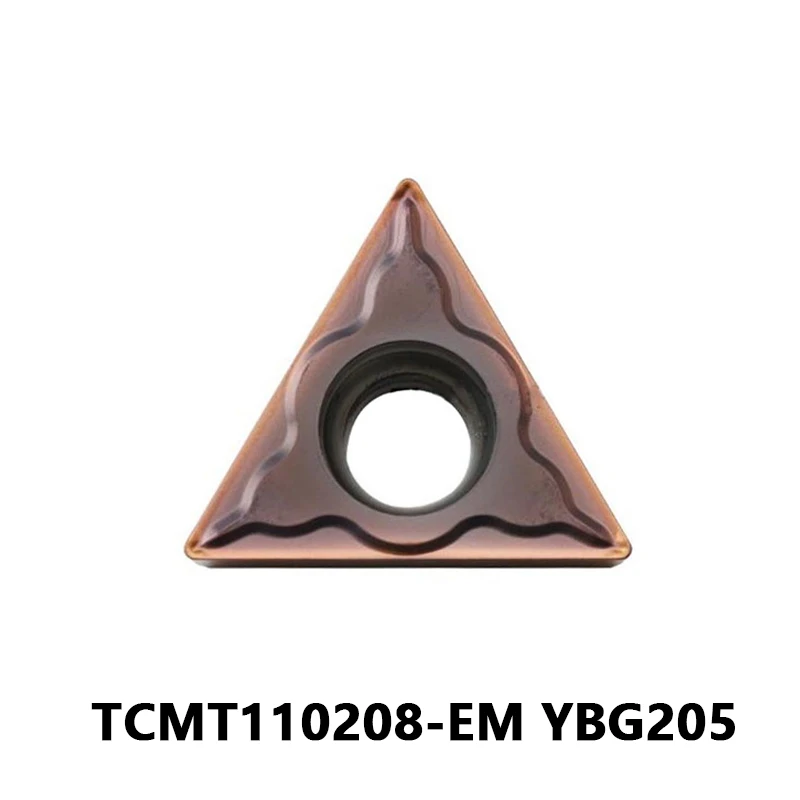 

High-Quality TCMT110208-EM YBG205 Carbide Inserts for Stainless Lathe Internal Turning Tool TCMT 110208 EM Mechanical Tools