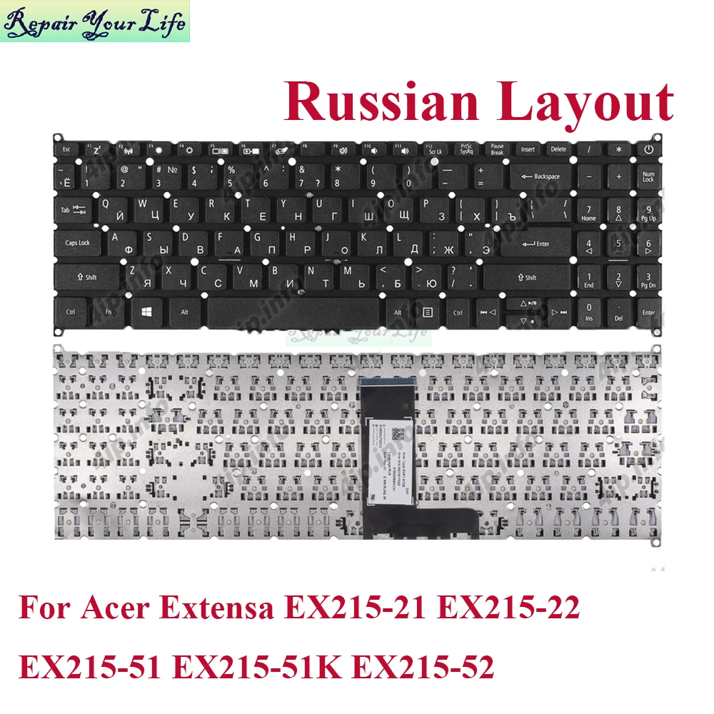 Tastiera USA NSK-AFF0E Nero Acer Extensa 5235, 5635, 5635-2, 5635G - Foto 2