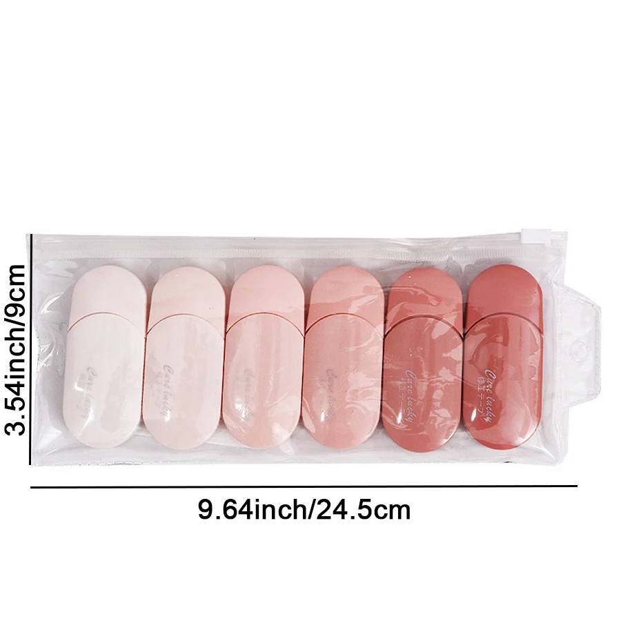 Correction Tape 6Pcs White Out Correction Tapes for Instant Corrections Clean and Easy to Use