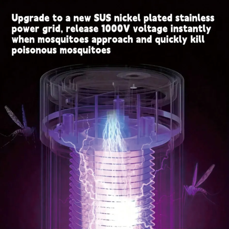 USB electric shock type mosquito repellent lamp for home/outdoor rechargeable mosquito repellent artifact plug-in killer