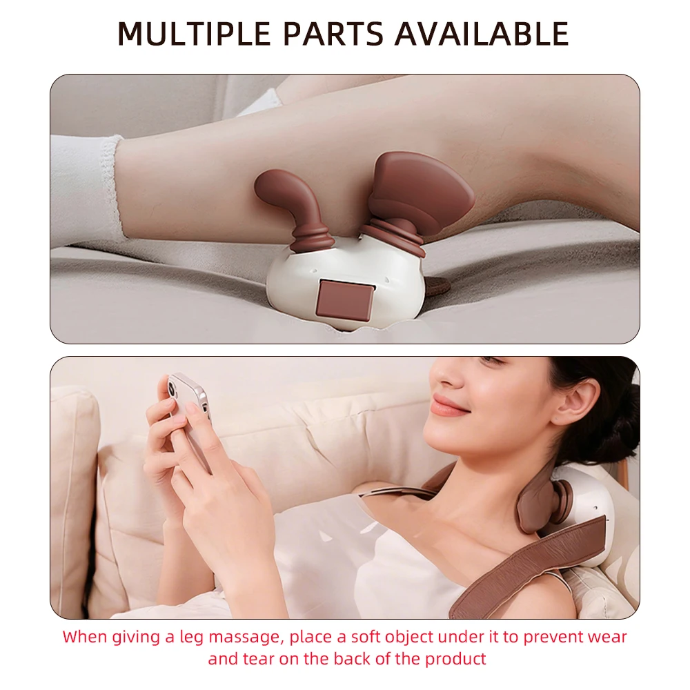 4D Neck Shoulder Massager Bionic Deep Tissue Kneading Massager Muscles Massage Shawl Relax Neck Waist Leg Body