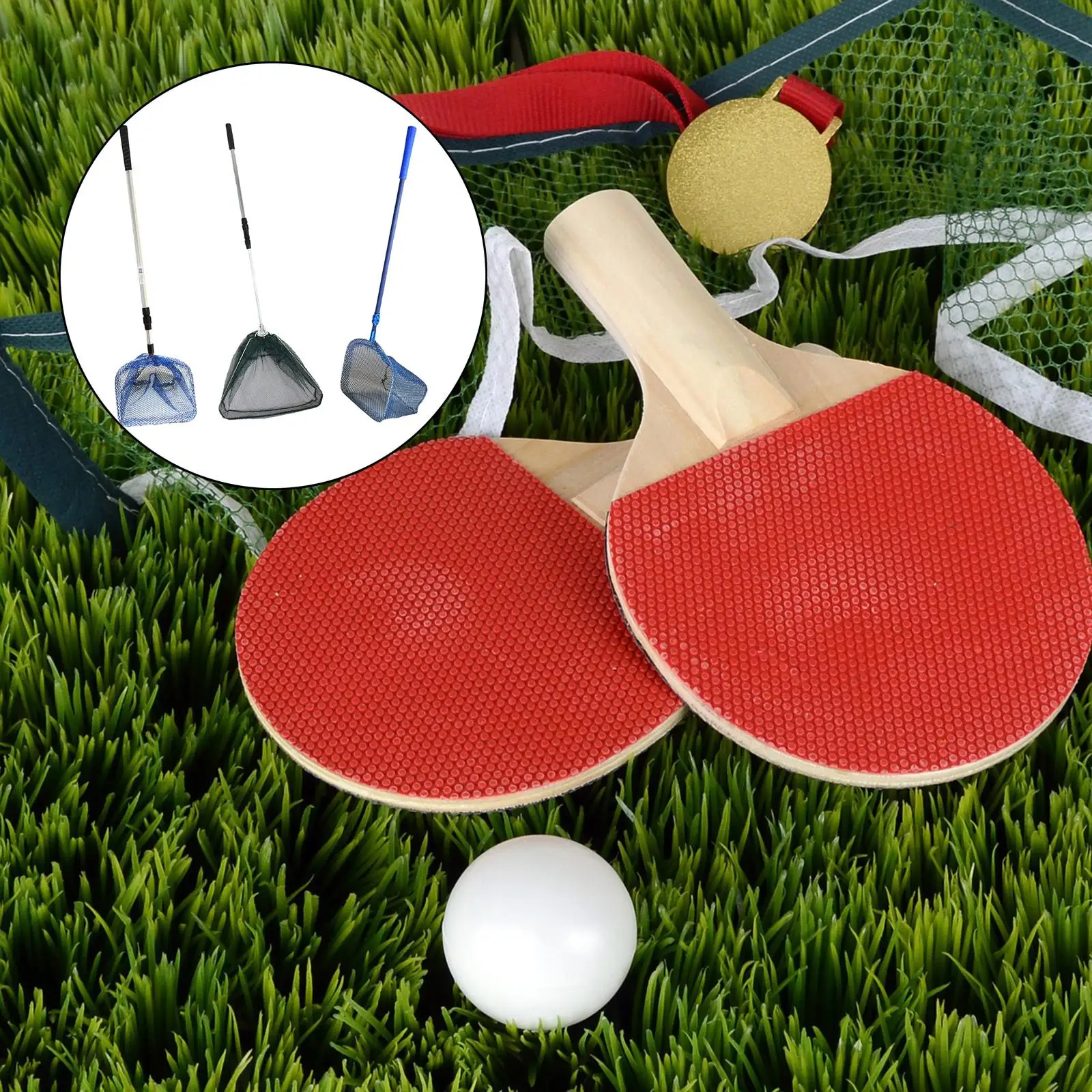 Table Tennis Ball Picker with Telescopic Net and Storage Bag tennis accessories