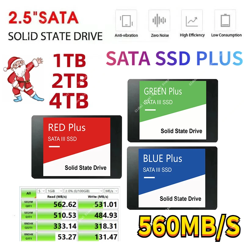 

8TB SSD Sata3 2.5 Inch 1TB 2TB 4TB Internal Solid State Disk HDD Hard Drive 870 EVO QVO SATA 3 2.5 HD for Laptop Computer Ps5