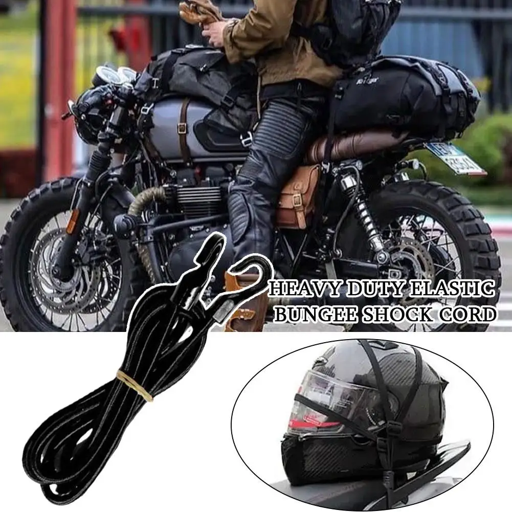 Heavy Duty Elastic Bungee Shock Cord Strap Stretch Plastic Tie Canoe Bikes Tent Kayak Car Boat Rope Luggage Hook 2m/1.5m/1m M4Q3