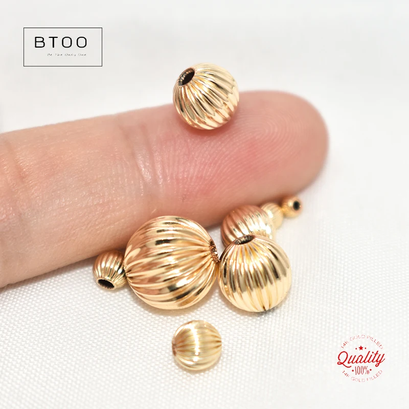 HOT Round Beads 4mm 14k Gold Beads Gold Filled Beads 14k