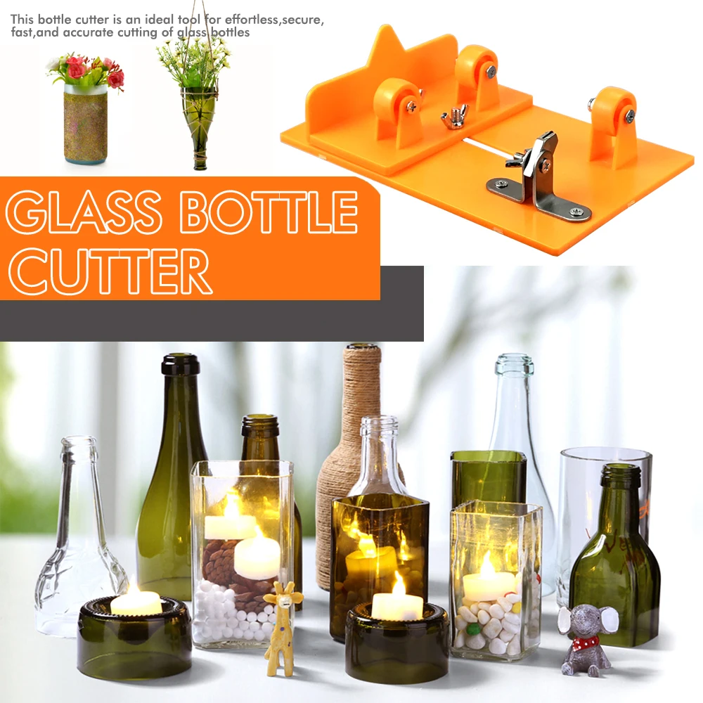 Universal Adjustable DIY Glass Bottle Cutter Sizes Metal Glassbottle Cut Machine Wine Bottles Crafting Decorations Cutting Tool