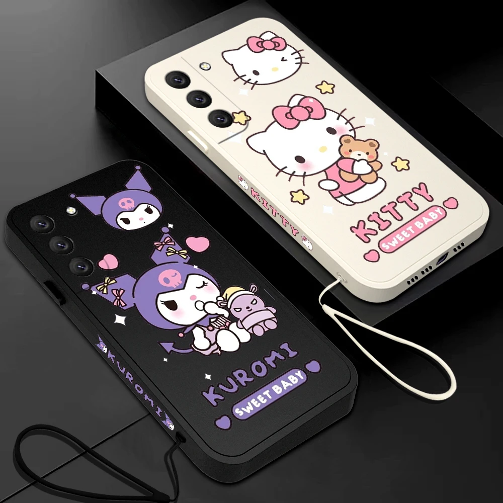 Sanrio-Kuromi-Hello-Kitty-Phone-Case-For-Samsung-Galaxy-S23-S22-S21-S20 ...