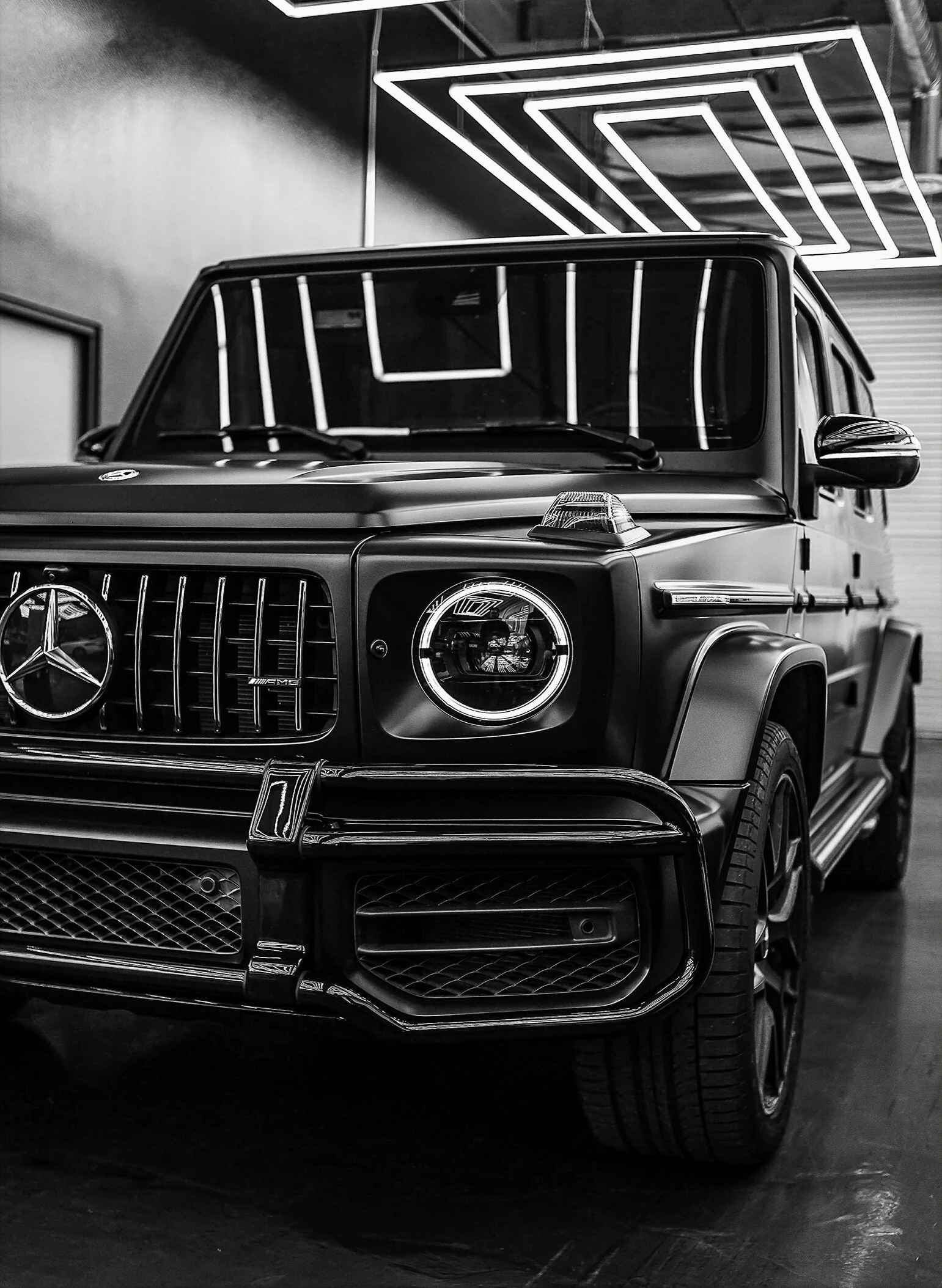 Chic Black and White Luxury Car Canvas Art