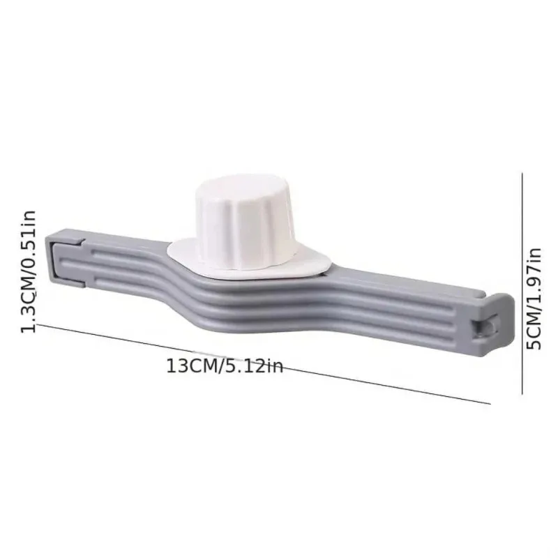 Reusable Ziploc Bag Clip with Pouring Port Seal Food Storage Clip for Snack Bags Cereal Coffee Flour Kitchen Storage Tools